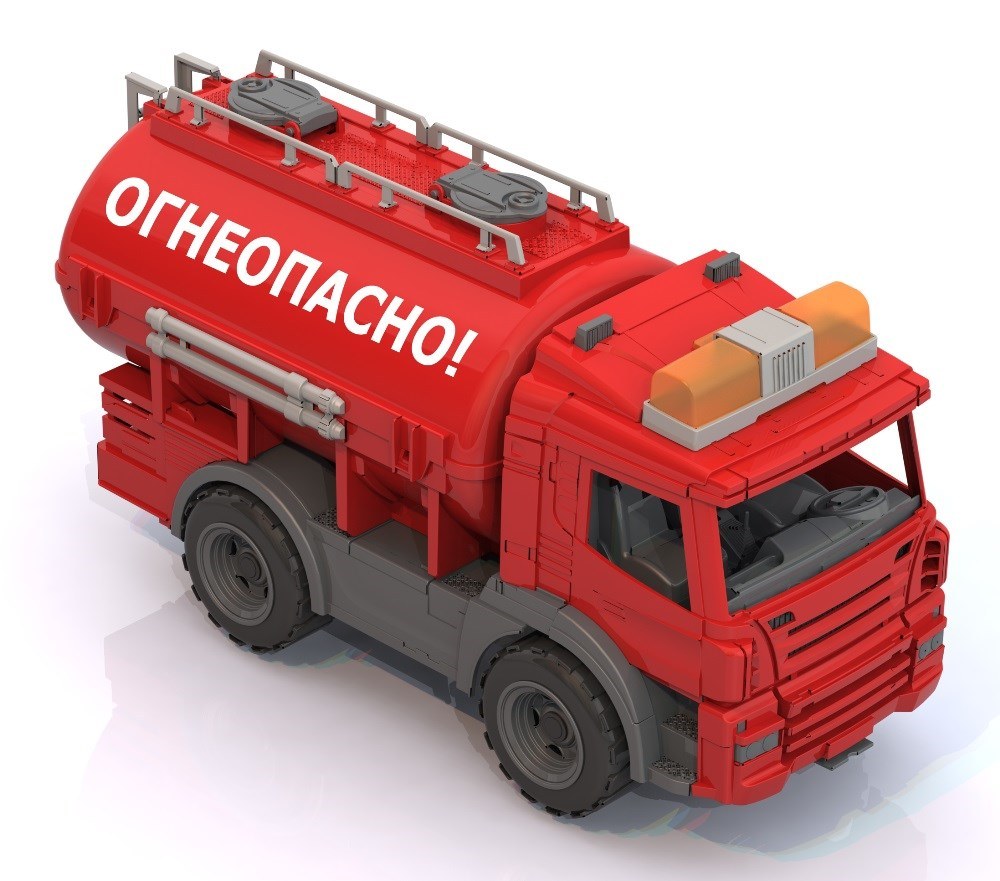 картинка Машина Спецтехника, цистерна Огнеопасно 206, Нордпласт от магазина ДетсадЯр