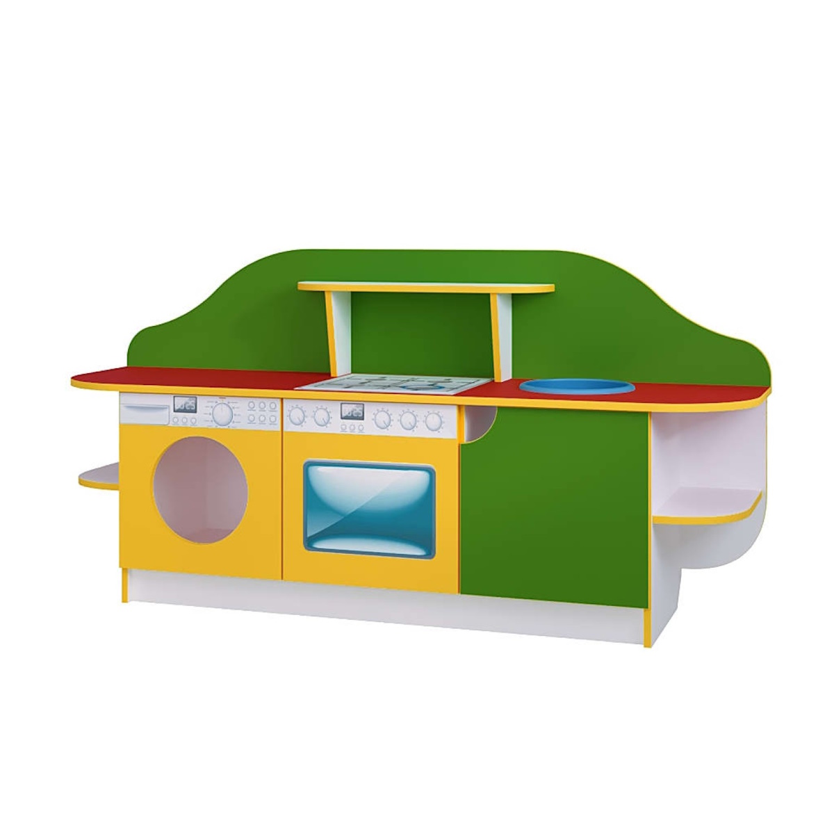 картинка Игровая кухня 1600*430*800 мм. от магазина ДетсадЯр