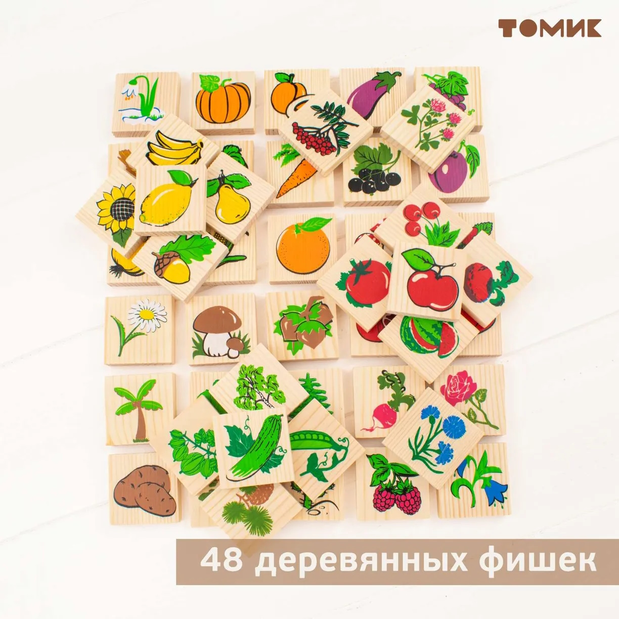 картинка Лото Растительный мир 48 штук, Томик, 6-2222-1 от магазина ДетсадЯр