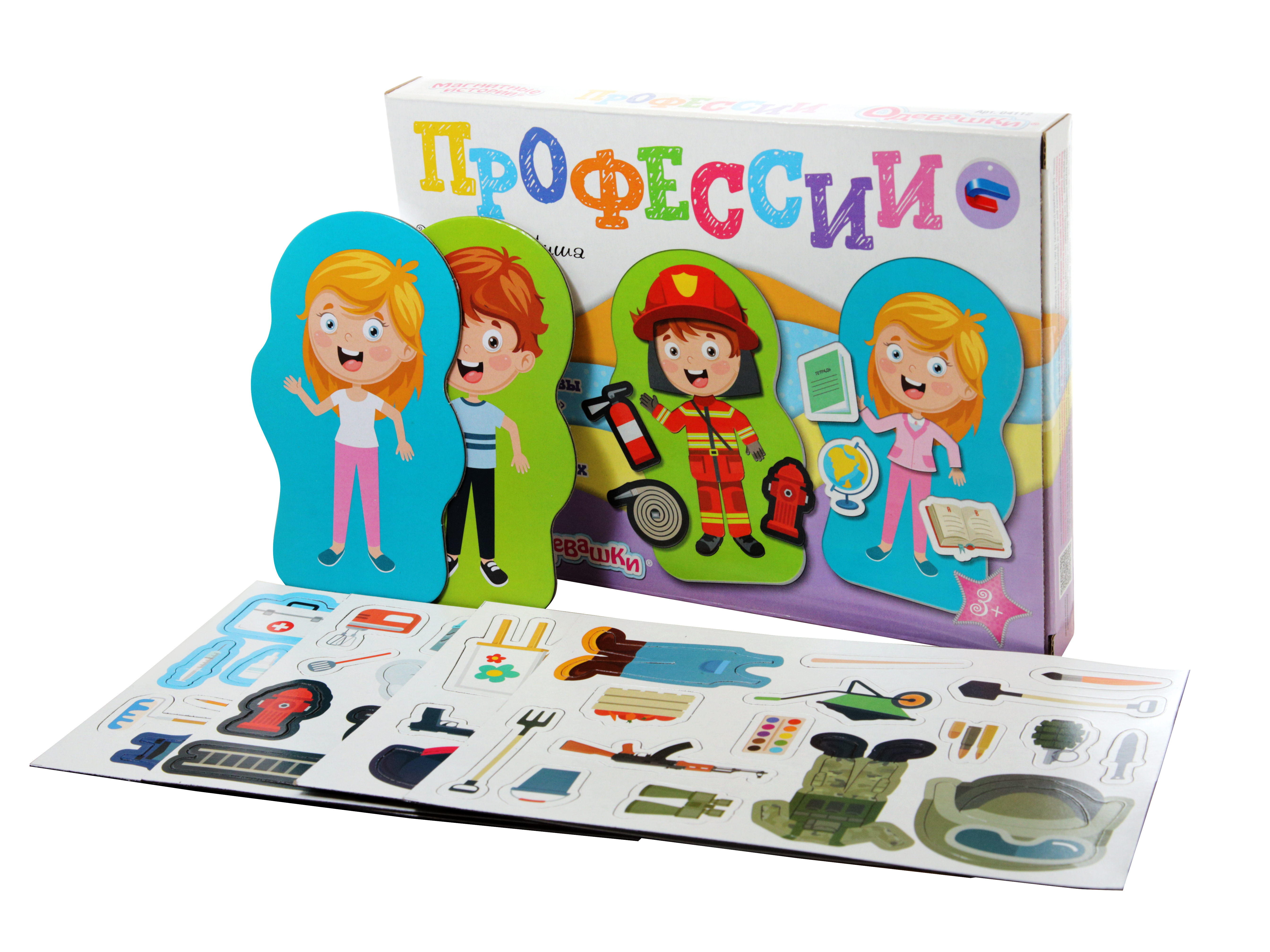 картинка Игра магнитная "Одевашки. Профессии". Серия Магнитные истории, 04112 от магазина ДетсадЯр