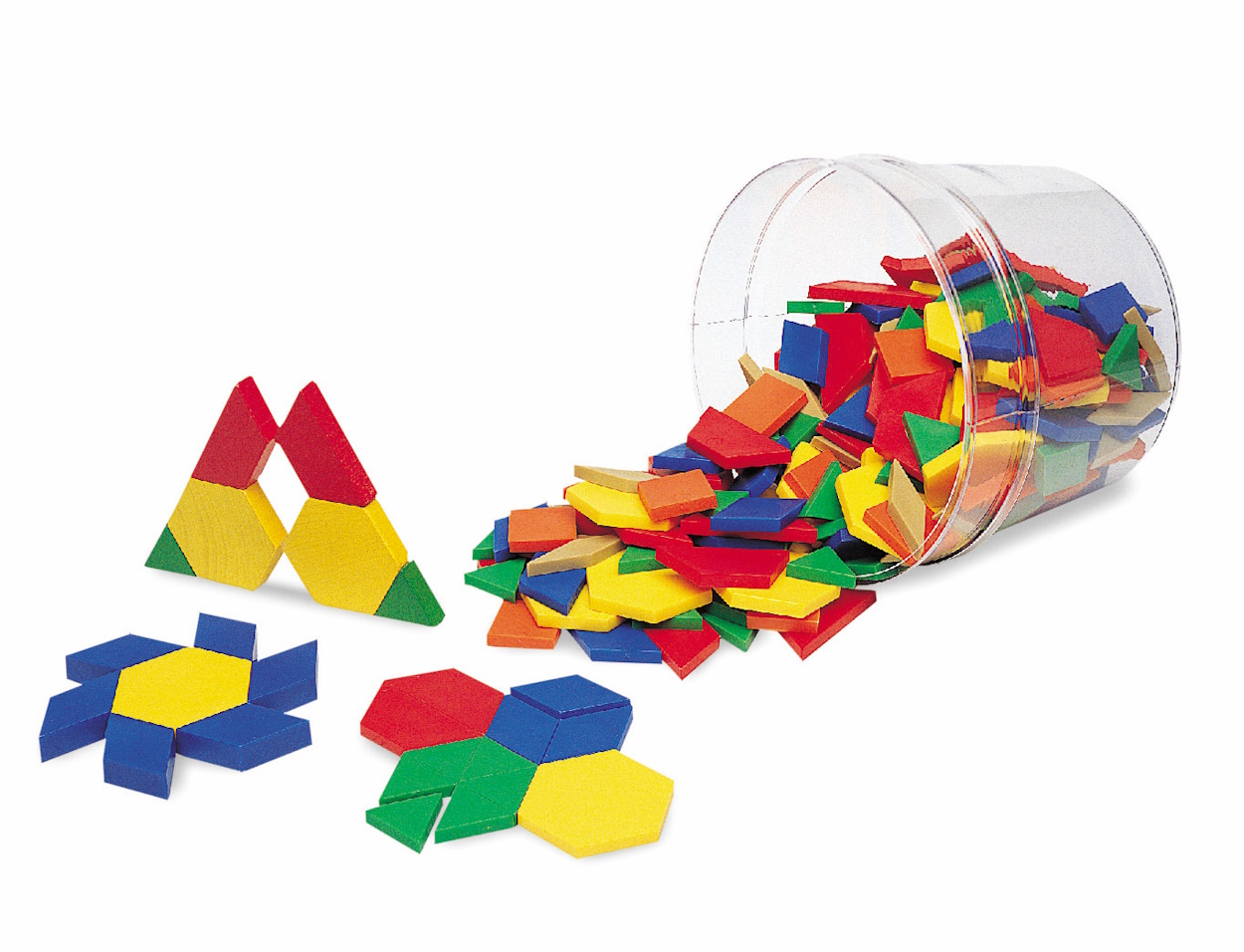 картинка Мозаика Геометрические фигуры (пластиковые, 250 элементов), Learning Resources, LER0134 от магазина ДетсадЯр