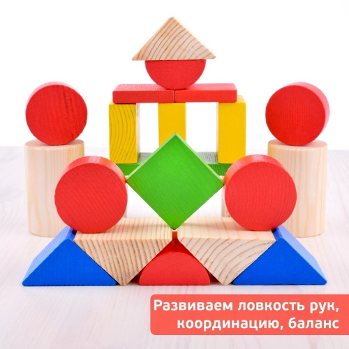 картинка Конструктор цветной 65 деталей Томик от магазина ДетсадЯр