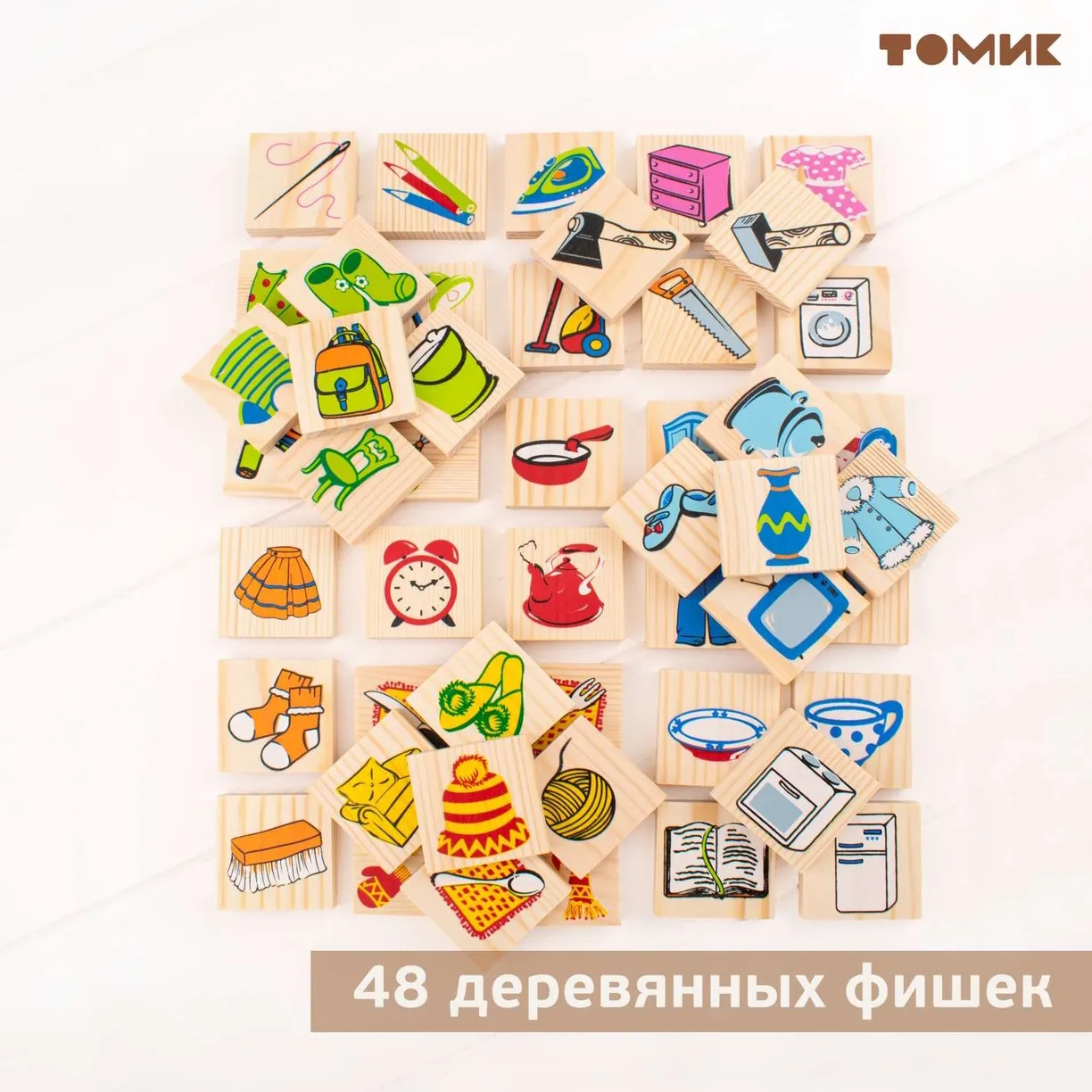 картинка Лото Предметы 48 деталей, Томик, 6-2222-3 от магазина ДетсадЯр