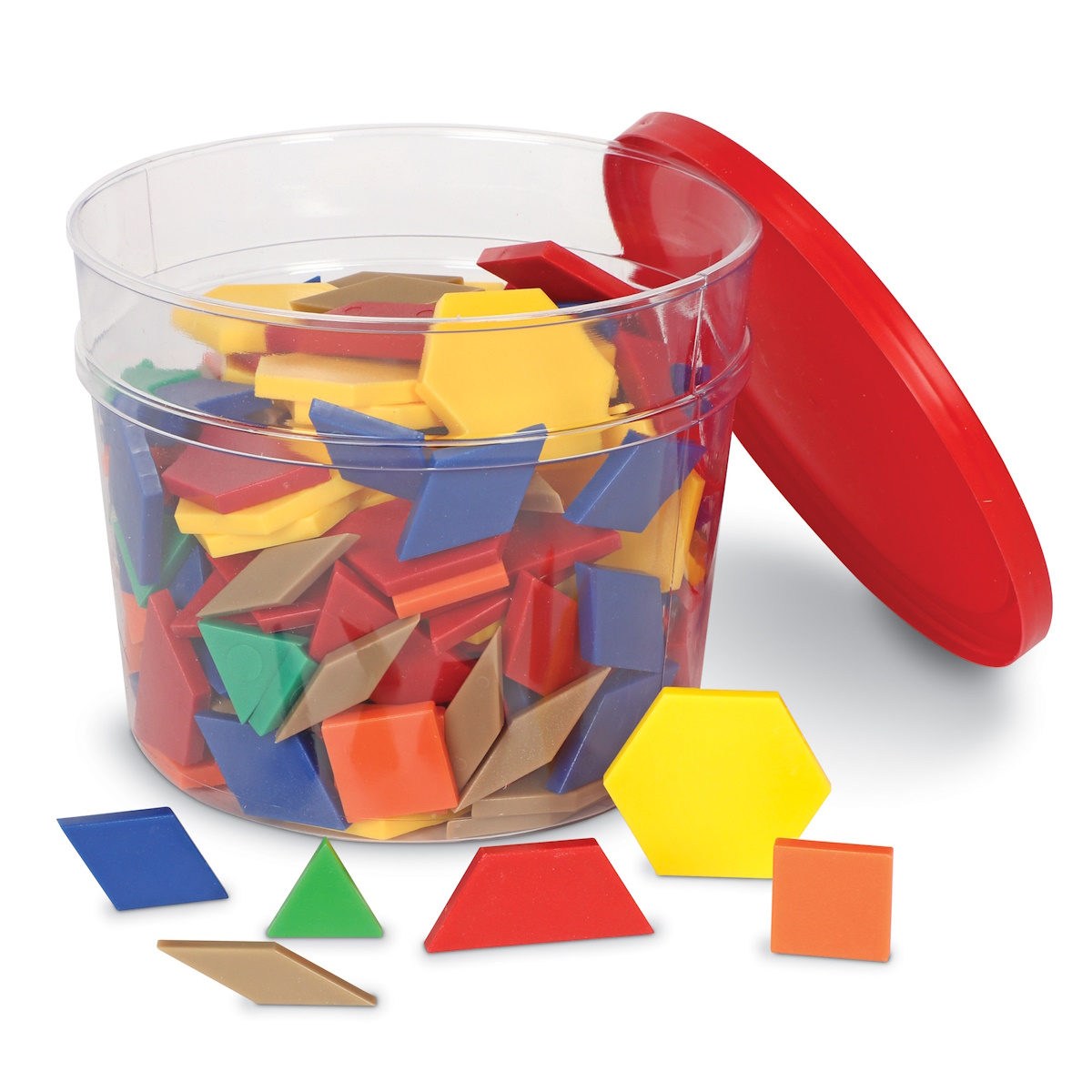 картинка Мозаика Геометрические фигуры (пластиковые, 250 элементов), Learning Resources, LER0134 от магазина ДетсадЯр