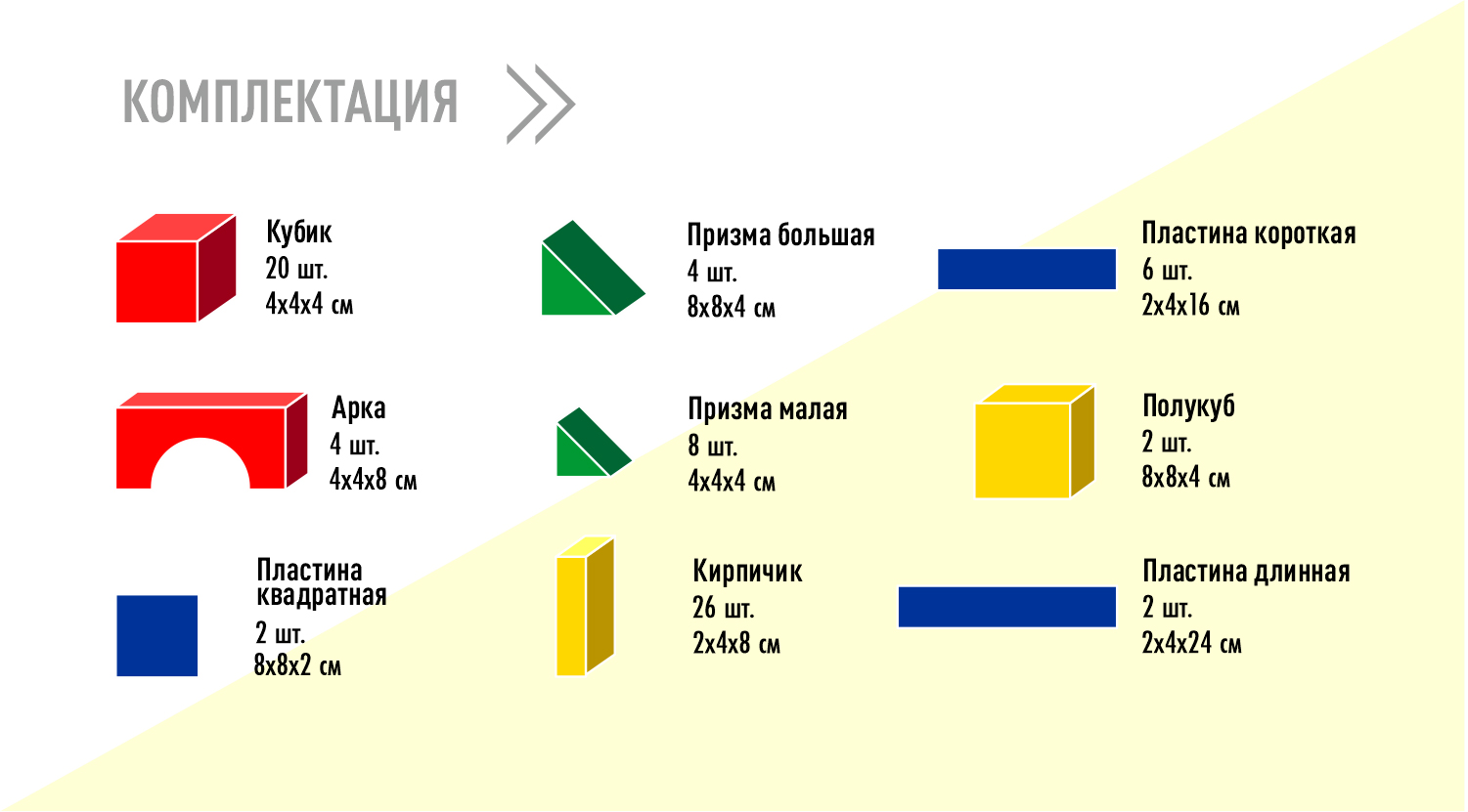 картинка Конструктор настольный Строитель 74 элемента, ФДИБ, КДСн-074 от магазина ДетсадЯр
