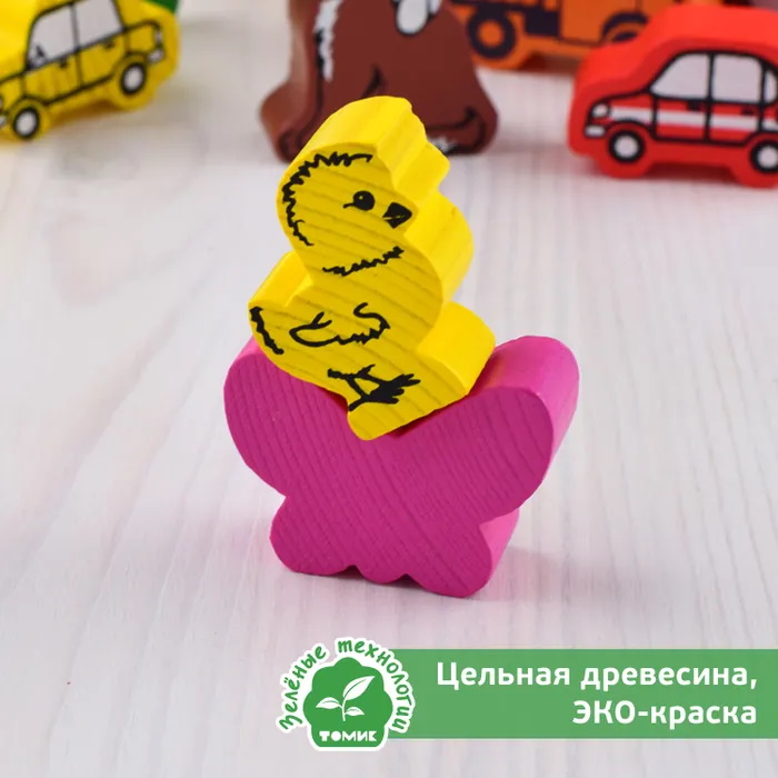картинка Сортер "Веселые фигурки" 13 деталей, Томик от магазина ДетсадЯр