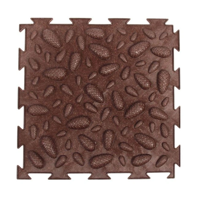 Модульный коврик Орто шишки массажный мягкий (8 пазлов), Ортодон 
