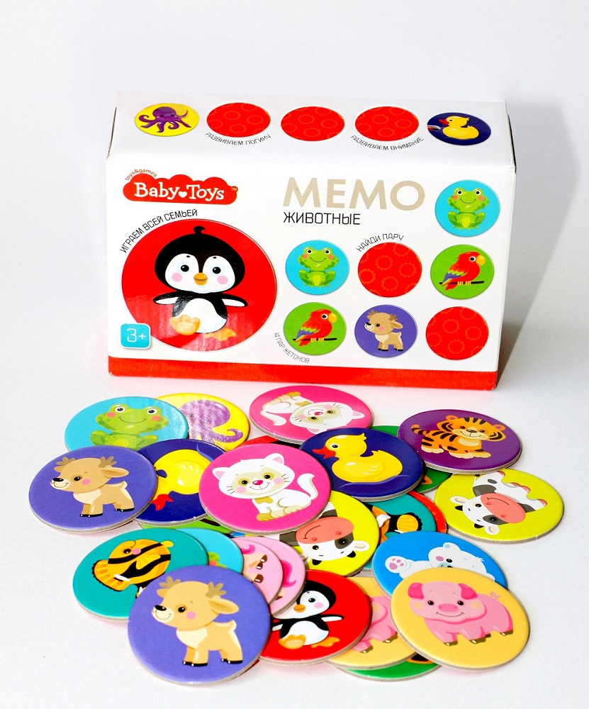 картинка Настольная игра МЕМО Животные, 04051, Десятое Королевство от магазина ДетсадЯр