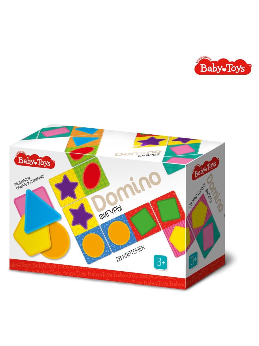 картинка Домино "Фигуры" Baby Toys  04072, Десятое королевство  от магазина ДетсадЯр
