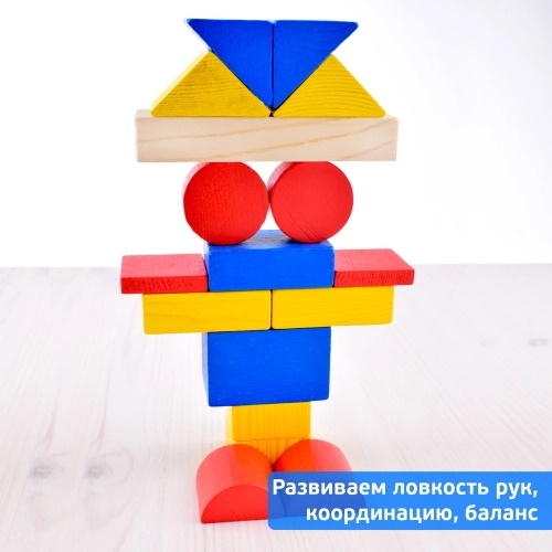 картинка Конструктор цветной 43 деталей Томик от магазина ДетсадЯр